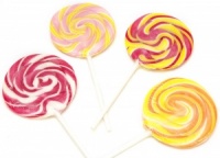 giant twisty swirl round holiday lollipop