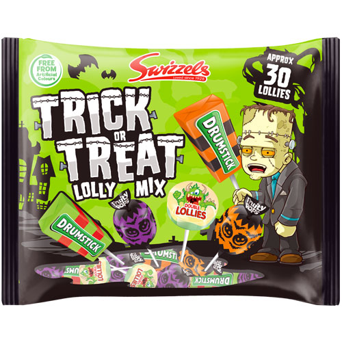 Trick Or Treat Lolly Mix 330g Bag (Swizzels)