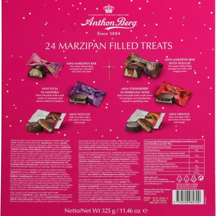 Anthon Berg Advent Calendar Chocolate Marzipan Liqueurs