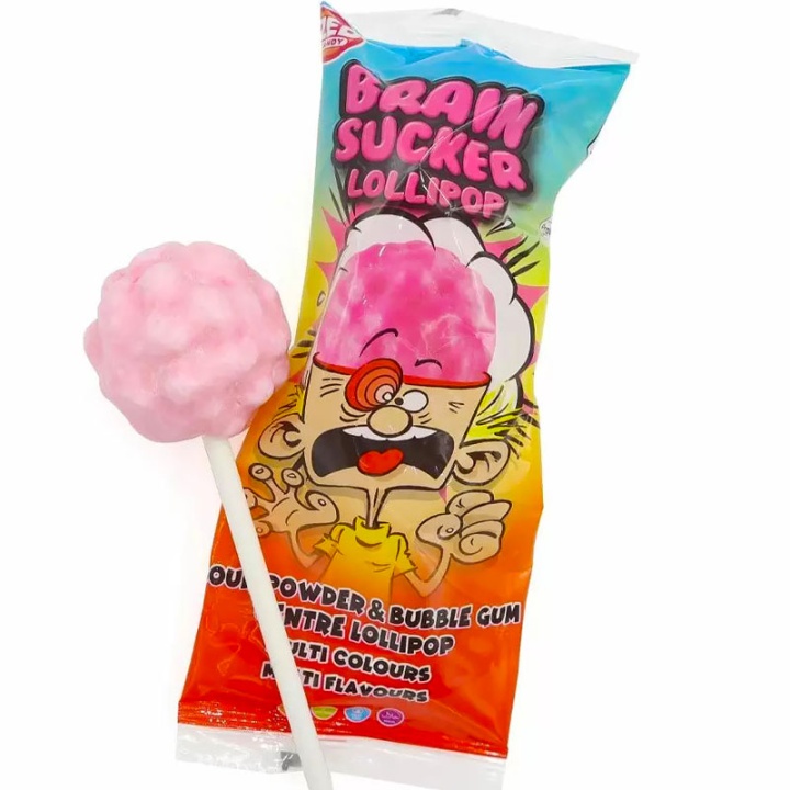 Brain Sucker Sour Powder Lollipop