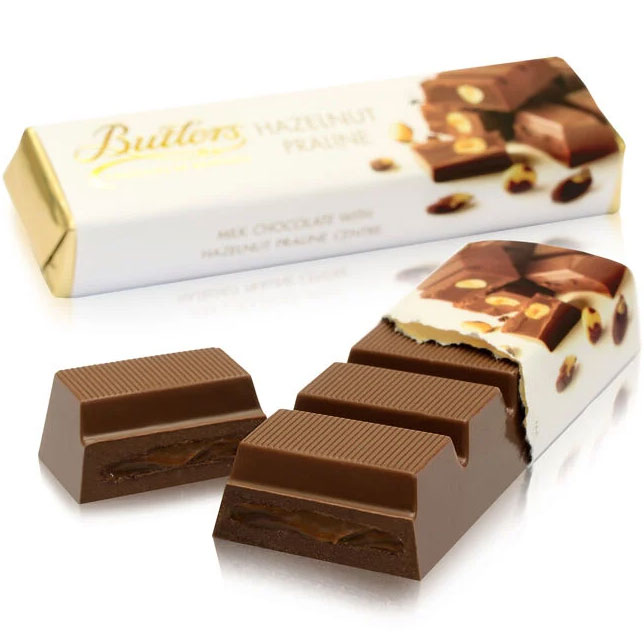 Butlers Milk Chocolate Hazelnut Praline Truffle Bar 75g