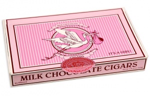 It's A Girl Chocolate Cigars
