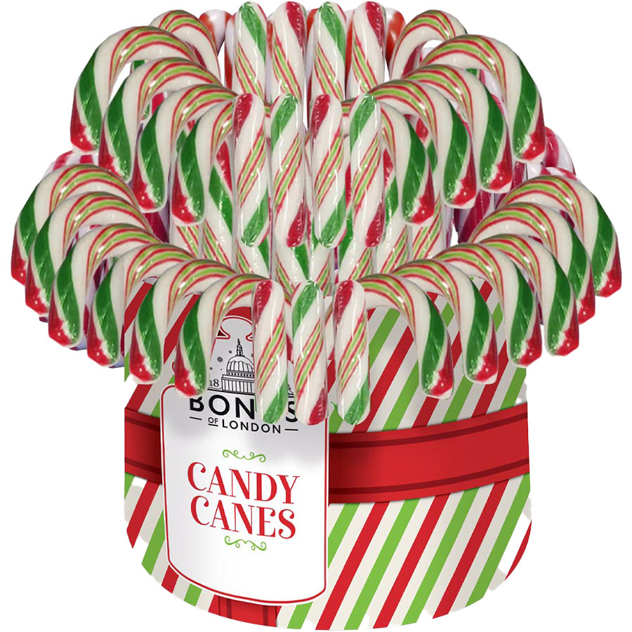 Candy Canes Peppermint Red, White & Green x 60