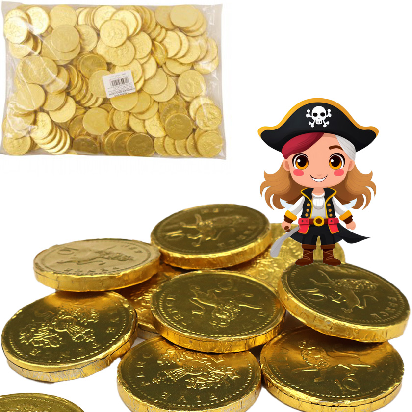 Gold Coins Milk Chocolate x 135pcs (1Kg Bag)