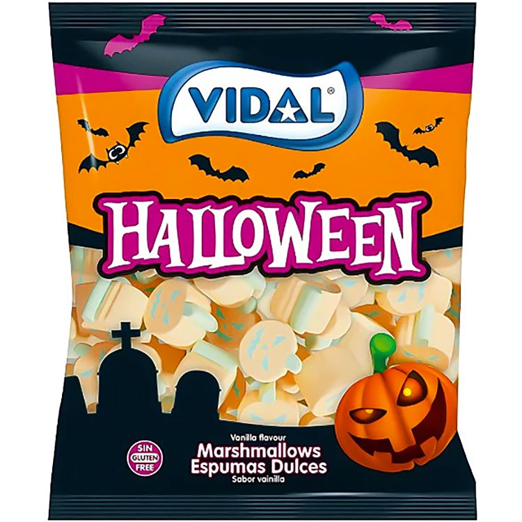 Halloween Pumpkin Marshmallows 1Kg Bag VIDAL