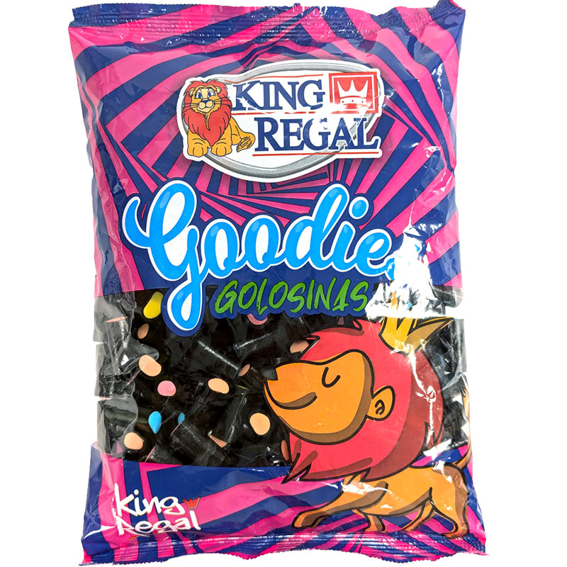 Liquorice Cream Rock (King Regal) Spanish Liquorice 1Kg Mega Bag