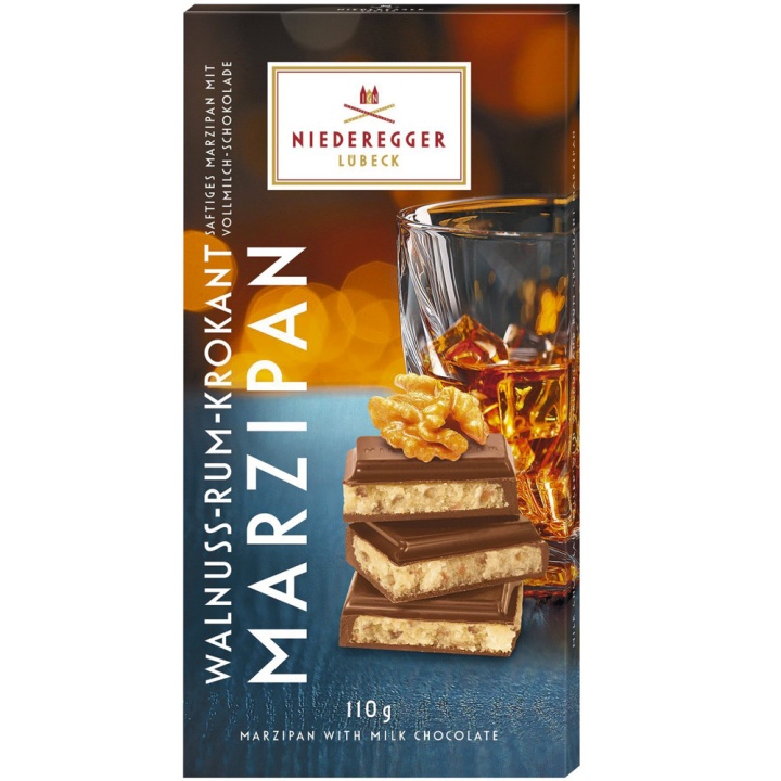 Niederegger Milk Chocolate Marzipan With Walnut & Rum