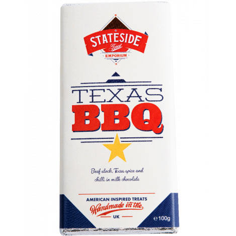 Stateside Texas BBQ Milk Chocolate Bar 100g