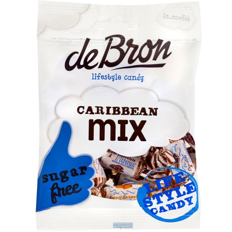 Sugar Free Caribbean Mix Toffees (de Bron)