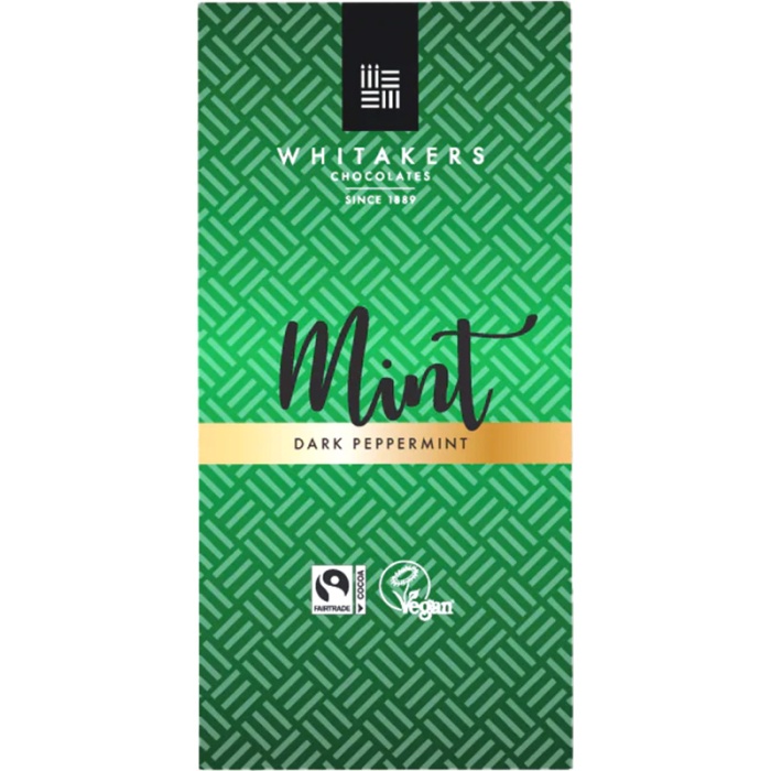 Whitakers Mint Crunch Dark Chocolate Bar 90g