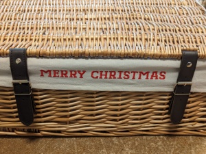 Create Your Own Merry Christmas Wicker Hamper (18inch)